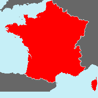 Square map of a long country